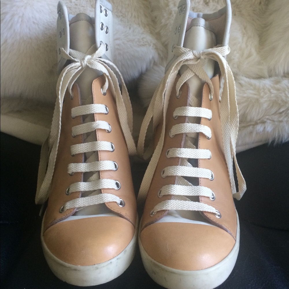 See by Chloé Colorblock Wedge Sneakers - Sz. 37.5 - Picture 3 of 6